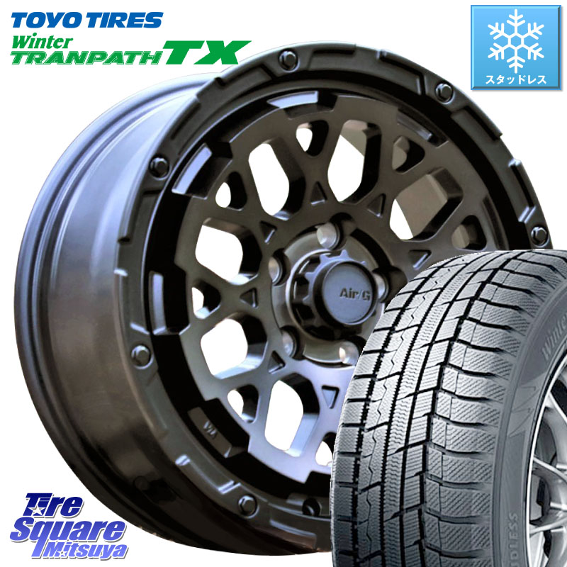 TOYO WINTERTRANPATH TX 2025年製 在庫● セール★ ウィンター トランパス 4本単位での販売 スタッドレス ミツヤ 215/50R17 4X4エンジニアリング Air/G Rocks GHOST ホイール 17インチ 17 X 7.0J +32 5穴 114.3