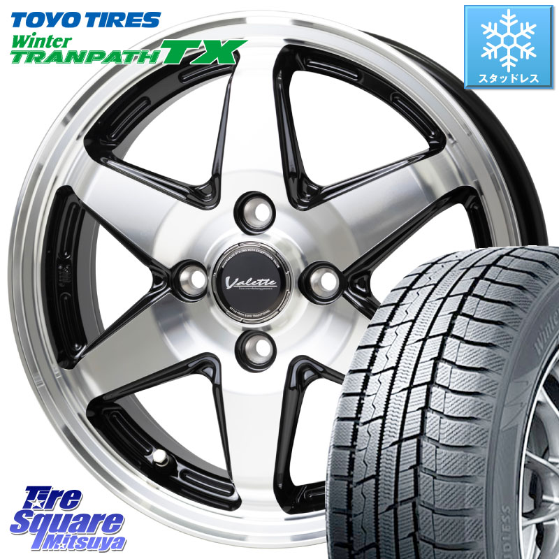 TOYO WINTERTRANPATH TX 2024~2025年製 ウィンター トランパス TX スタッドレス ミツヤ 165/65R14 HotStuff Valette ANKRAY アンクレイ ホイール 14インチ 14 X 4.5J +45 4穴 100 デリカミニ4WD キャスト[アクティバ] ハスラー ピクシスジョイ[Cグレード] ハイゼット ア