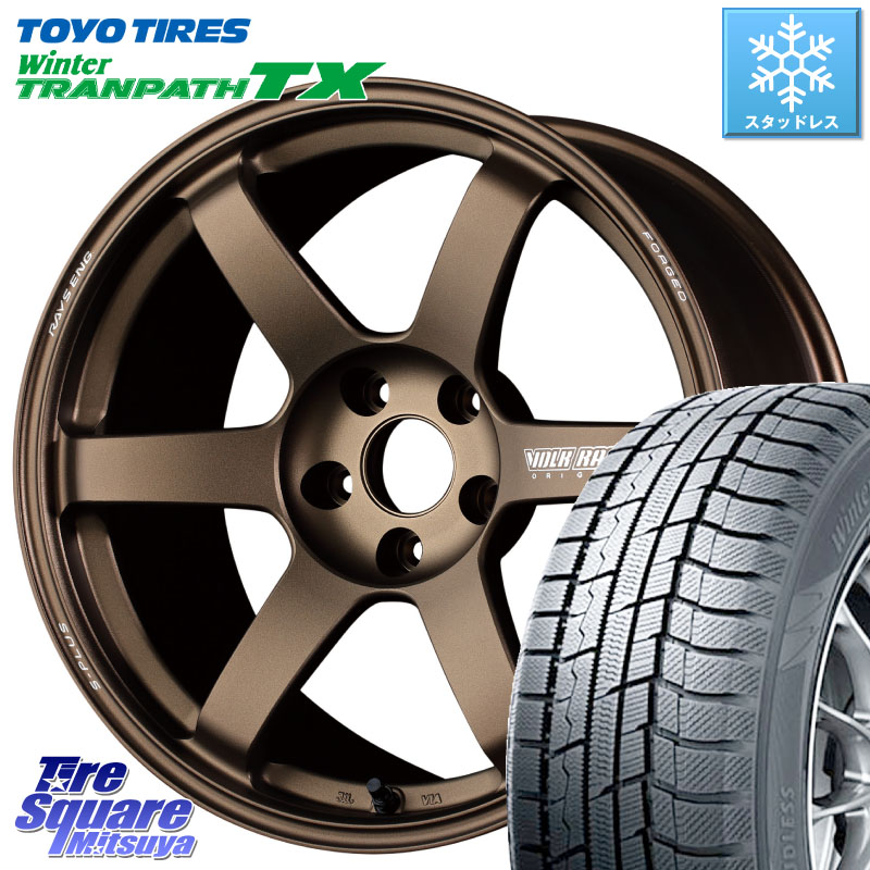 TOYO WINTERTRANPATH TX 2024~2025年製 ウィンター トランパス TX スタッドレス ミツヤ 215/60R17 RAYS 【欠品次回10~11月】 TE37 SAGA S-plus VOLK RACING 鍛造 ホイール 17インチ 17 X 8.0J +38 5穴 114.3 20系アルファード