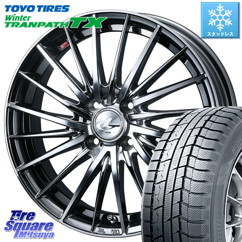 TOYO WINTERTRANPATH TX 2024~2025年製 ウィンター トランパス TX スタッドレス ミツヤ 205/55R17 WEDS LEONIS FR レオニス FR ホイール 17インチ 17 X 6.5J +42 4穴 100 ライズ ロッキー ガソリン車 4穴
