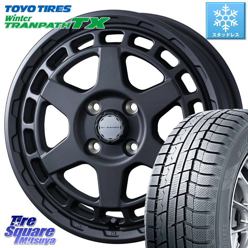 TOYO WINTERTRANPATH TX 2024~2025年製 ウィンター トランパス TX スタッドレス ミツヤ 165/65R14WEDS MUDVANCE X TYPE S ホイール 14インチ マッドヴァンス タイプS 14X4.5J 45 4穴 100 デリカミニ4WD キャスト[アクティバ] ハスラー ピクシスジョイ[Cグレード] ハイ｜タイヤスクエアミツヤ