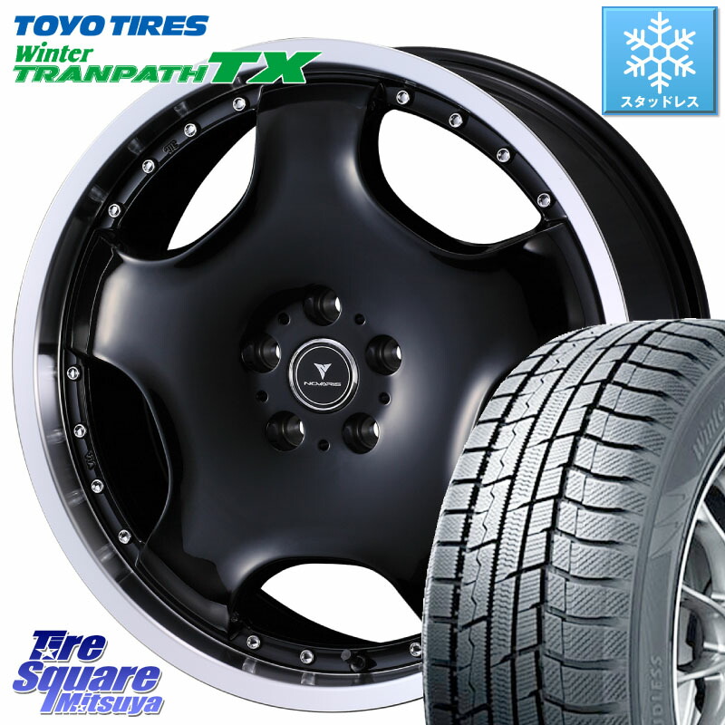 TOYO WINTERTRANPATH TX 2024~2025年製 ウィンター トランパス TX スタッドレス ミツヤ 235/55R18 WEDS NOVARIS ASSETE D1 特価● ホイール 18インチ ノヴァリス アセット 18 X 8.0J +42 5穴 114.3 T32エクストレイル