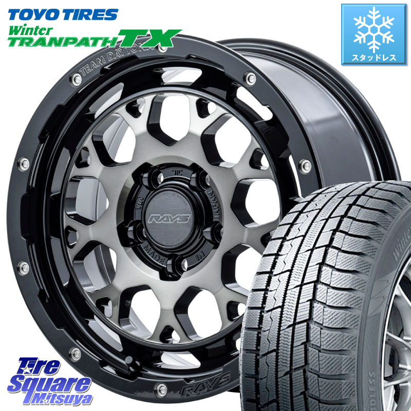 TOYO WINTERTRANPATH TX 2024~2025年製 ウィンター トランパス TX スタッドレス ミツヤ 225/60R17 RAYS 【欠品次回8~9月】 TEAM DAYTONA M9+ ホイール 17インチ 17 X 7.0J +40 5穴 114.3 30系アルファード 30系ヴェルファイア デリカD:5 SL系フォレスター