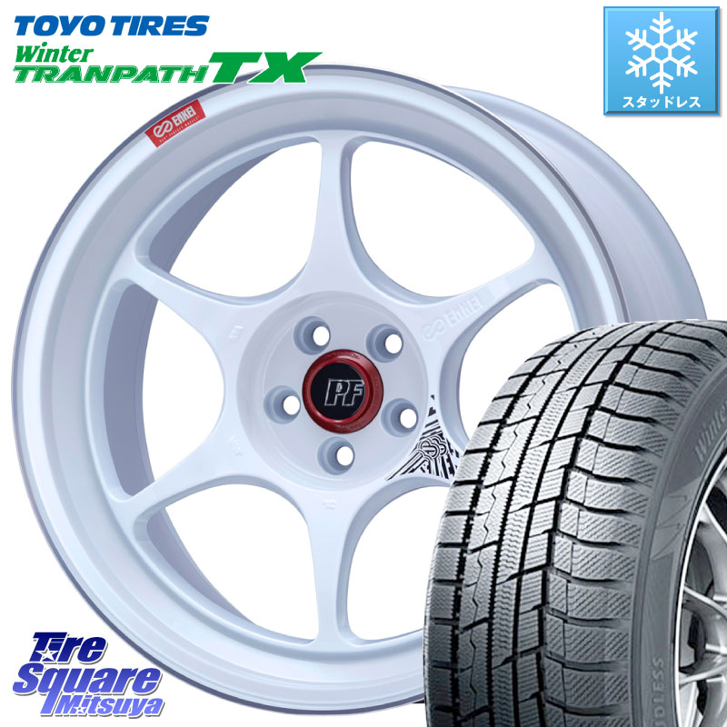 TOYO WINTERTRANPATH TX 2025年製 在庫● セール★ ウィンター トランパス 4本単位での販売 スタッドレス ミツヤ 215/50R17 ENKEI エンケイ PerformanceLine PF06 ホイール 17インチ 17 X 7.5J +38 5穴 114.3