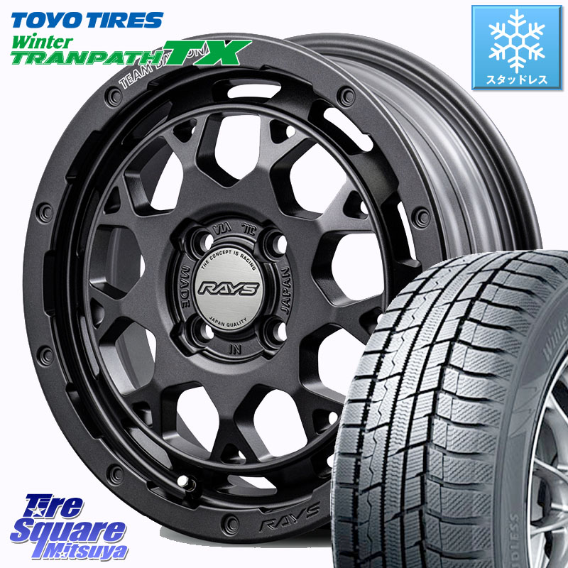 TOYO WINTERTRANPATH TX 2024~2025年製 ウィンター トランパス TX スタッドレス ミツヤ 165/55R15RAYS 【欠品次回~1月】 TEAM DAYTONA M9+ Spec M ホイール 15インチ 15X5.0J 47 4穴 100 デリカ ミニ DELICA MINI｜タイヤスクエアミツヤ