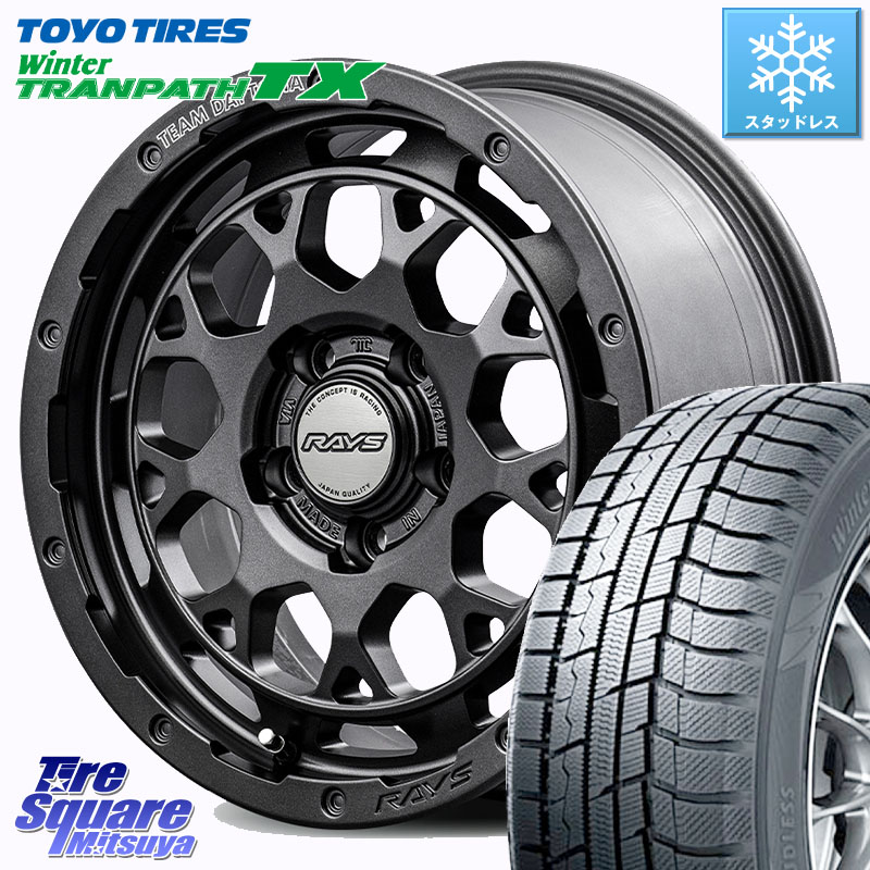 TOYO WINTERTRANPATH TX 2024~2025年製 ウィンター トランパス TX スタッドレス ミツヤ 225/55R18 RAYS 【欠品次回8~9月】 TEAM DAYTONA M9+ Spec M ホイール 18インチ 18 X 7.5J +38 5穴 114.3 デリカD:5
