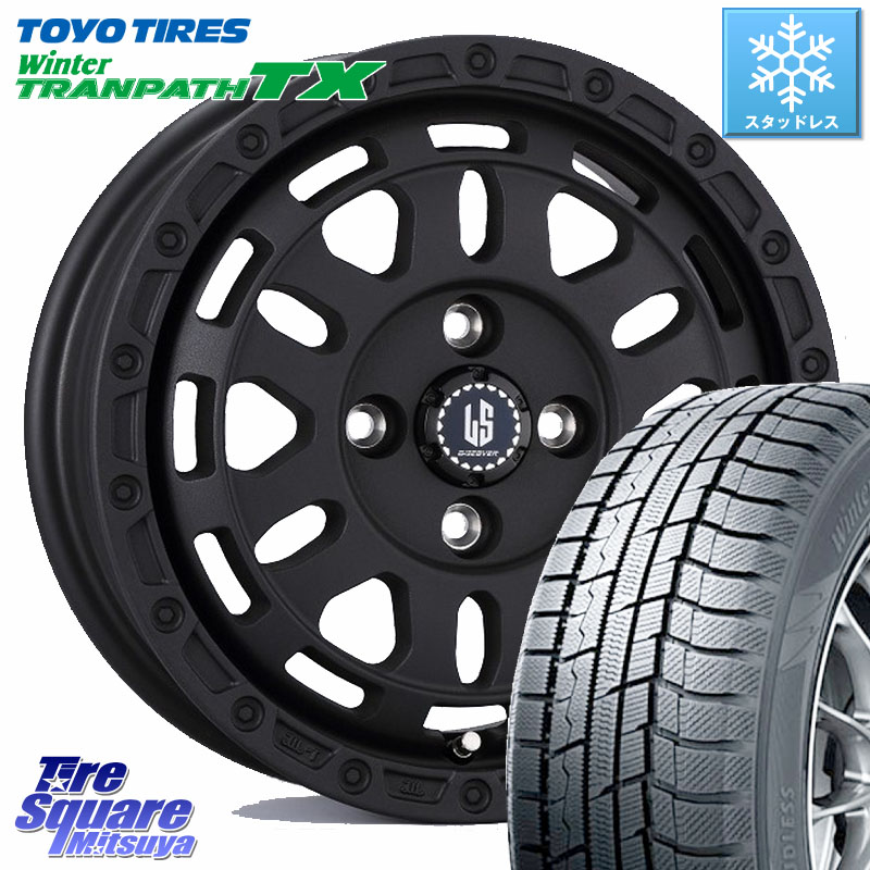 TOYO WINTERTRANPATH TX 2024~2025年製 ウィンター トランパス TX スタッドレス ミツヤ 165/55R15 阿部商会 LA STRADA DISCOVER ホイール 15インチ 15 X 4.5J +45 4穴 100 デリカミニ2WD タント スペーシア サクラ