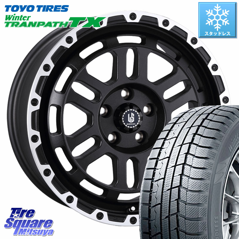 TOYO WINTERTRANPATH TX 2024~2025年製 ウィンター トランパス TX スタッドレス ミツヤ 235/55R18阿部商会 LA STRADA DISCOVER ホイール 18インチ 18X8.0J 40 5穴 114.3 T32エクストレイル NX レクサス ハリアー|タイヤスクエアミツヤ