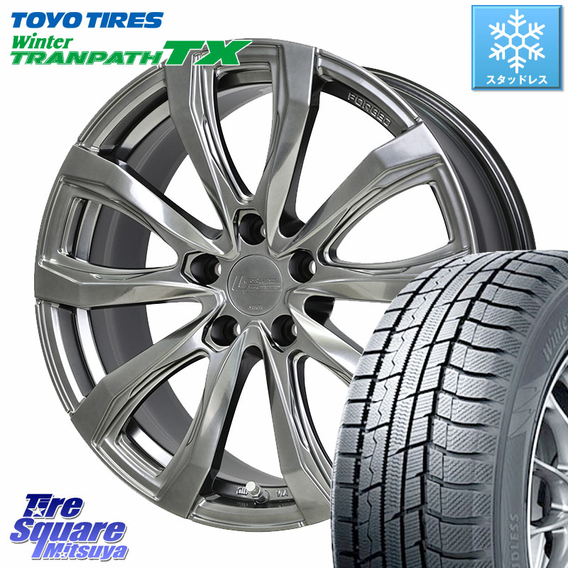 TOYO WINTERTRANPATH TX 2024~2025年製 ウィンター トランパス TX スタッドレス ミツヤ 225/55R19 HotStuff シュティッヒ レグザス FORGED FS-01 平座仕様(レクサス・トヨタ専用) 鍛造ホイール 19インチ 19 X 8.0J +42 5穴 114.3 80系ハリアー