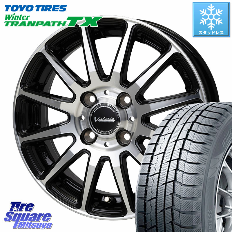 TOYO WINTERTRANPATH TX 2024~2025年製 ウィンター トランパス TX スタッドレス ミツヤ 165/65R14 HotStuff Valette GLITTER グリッター ホイール 14インチ 14 X 4.5J +45 4穴 100 デリカミニ4WD キャスト[アクティバ] ハスラー ピクシスジョイ[Cグレード] ハイゼット 64,510円