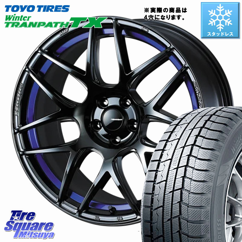 TOYO WINTERTRANPATH TX 2024~2025年製 ウィンター トランパス TX スタッドレス ミツヤ 205/55R17 WEDS 74226 SA-27R ウェッズ スポーツ ホイール 17インチ ◇参考画像 17 X 6.5J +42 4穴 100 ライズ ロッキー ガソリン車 4穴