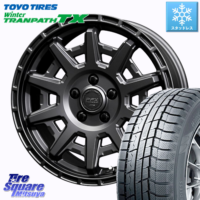 TOYO WINTERTRANPATH TX 2024~2025年製 ウィンター トランパス TX スタッドレス ミツヤ 195/65R15 KYOHO PPX D10X ホイール 15インチ 15 X 6.0J +45 5穴 100