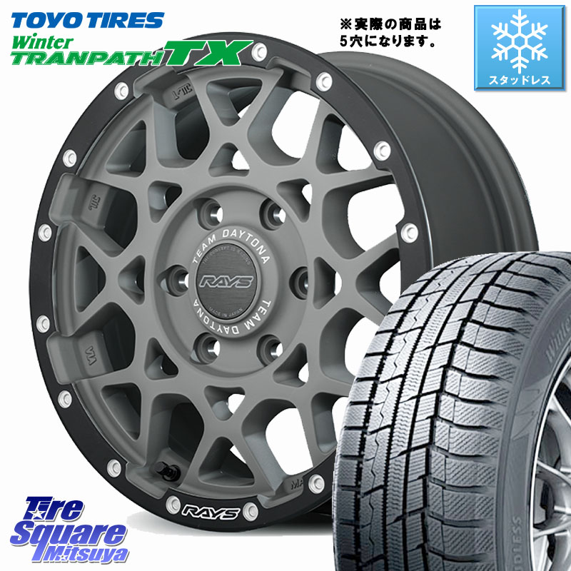 TOYO WINTERTRANPATH TX 2024~2025年製 ウィンター トランパス TX スタッドレス ミツヤ 225/60R17 RAYS 【欠品次回要問合せ】 M8 TEAM DAYTONA ホイール 17インチ 17 X 7.0J +40 5穴 114.3 30系アルファード 30系ヴェルファイア デリカD:5 SL系フォレスター