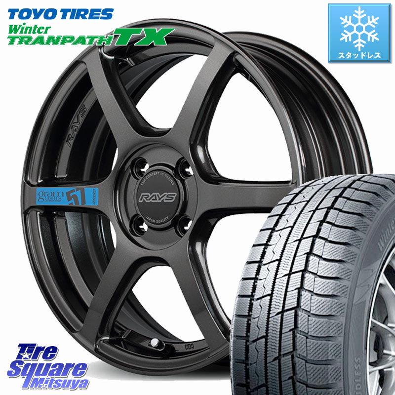 TOYO WINTERTRANPATH TX 2024~2025年製 ウィンター トランパス TX スタッドレス ミツヤ 165/55R15 RAYS 【欠品次回7~8月】 57C6 SpecM gramLIGHTS ホイール 15インチ 15 X 5.0J +43 4穴 100 N-BOX サクラ