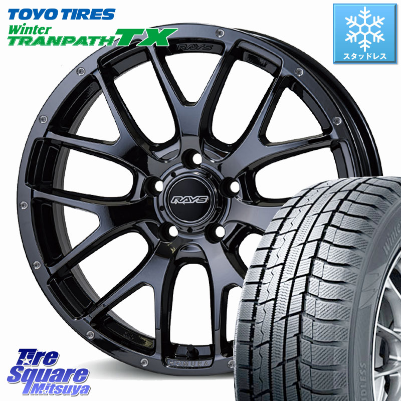 TOYO WINTERTRANPATH TX 2024~2025年製 ウィンター トランパス TX スタッドレス ミツヤ 215/50R18RAYS 【欠品次回要問合せ】 HOMURA 2X7FA ホイール 18インチ 18X7.5J 45 5穴 114.3 ヤリスクロス|タイヤスクエアミツヤ
