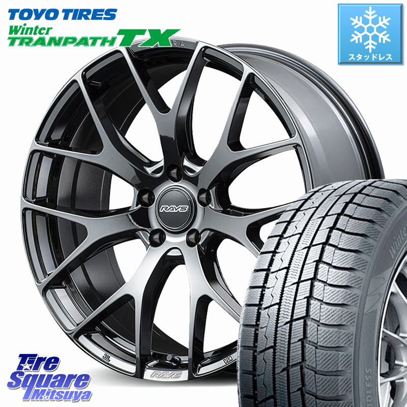 TOYO WINTERTRANPATH TX 2024~2025年製 ウィンター トランパス TX スタッドレス ミツヤ 225/55R18 RAYS 【欠品次回8~9月】 HOMURA 2x7FT ホイール 18インチ 18 X 7.5J(M14B) +43 5穴 114.3 レクサスLBX
