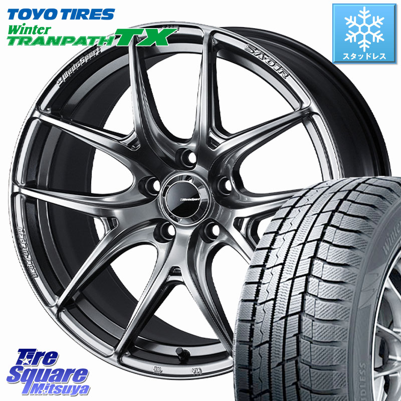 TOYO WINTERTRANPATH TX 2025年製 在庫● セール★ ウィンター トランパス 4本単位での販売 スタッドレス ミツヤ 215/50R17WEDS WedsSport SA-01R SA01R ウェッズ スポーツ ホイール 17インチ 17X7.5J 48 5穴 100 エクシーガ｜タイヤスクエアミツヤ