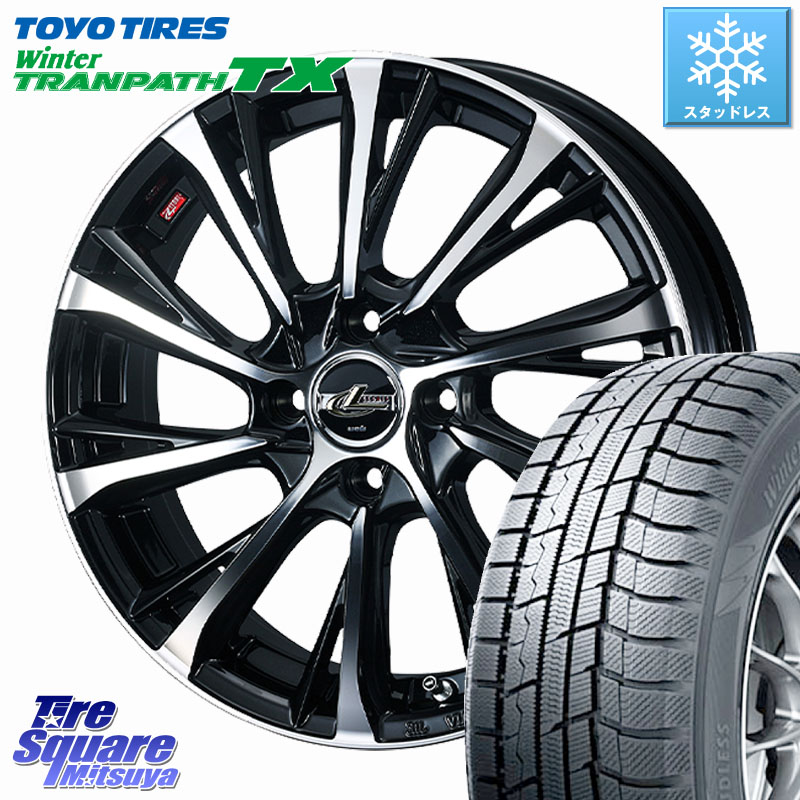 TOYO WINTERTRANPATH TX 2024~2025年製 ウィンター トランパス TX スタッドレス ミツヤ 165/55R15 WEDS LEONIS JG レオニスJG ホイール 15インチ 15 X 4.5J +45 4穴 100 N-BOX デリカミニ2WD タント スペーシア サクラ 76,412円