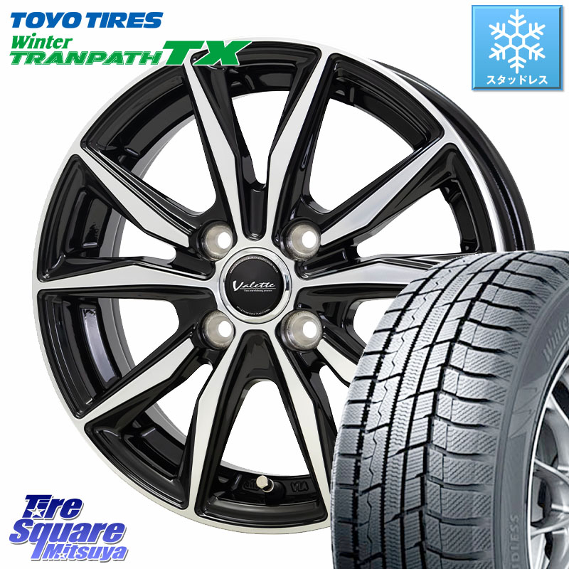 TOYO WINTERTRANPATH TX 2024~2025年製 ウィンター トランパス TX スタッドレス ミツヤ 165/65R14 HotStuff Valette Sting ヴァレット スティング ホイール 14インチ 14 X 4.5J +45 4穴 100 デリカミニ4WD キャスト[アクティバ] ハスラー ピクシスジョイ[Cグレード] ハ 64,510円