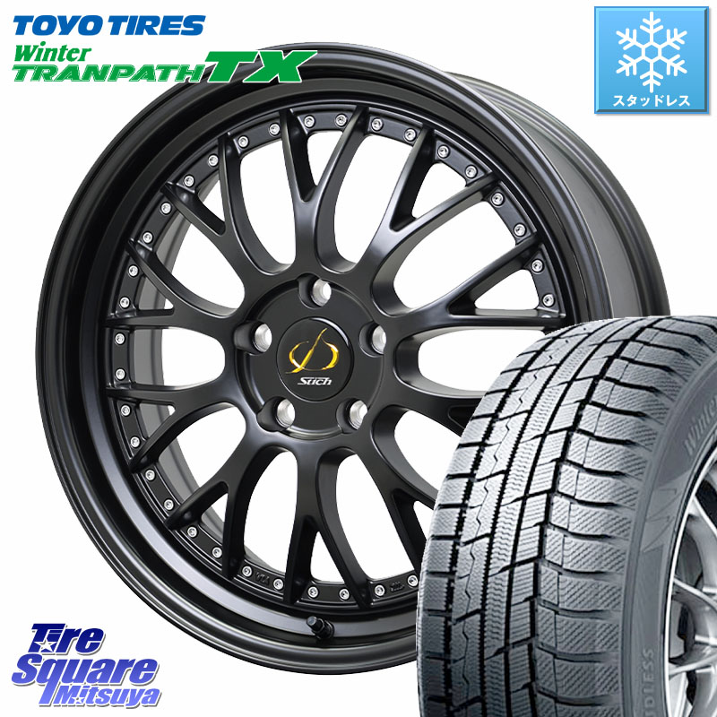 TOYO WINTERTRANPATH TX 2024~2025年製 ウィンター トランパス TX スタッドレス ミツヤ 225/55R18HotStuff Stich Mesh NR シュティッヒ メッシュ NR ホイール 18インチ 18X7.0J(M14B) 38 5穴 114.3 レクサスLBX|タイヤスクエアミツヤ