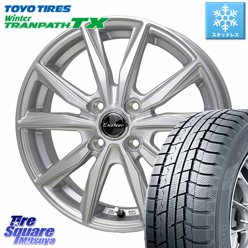 TOYO WINTERTRANPATH TX 2024~2025年製 ウィンター トランパス TX スタッドレス ミツヤ 165/65R14 HotStuff Exsteer ST ホイール 14インチ エクシーダ 14 X 5.0J +38 4穴 100 M900系タンク・ルーミー 700系パッソ ダイハツ トールM900S・M910S スバル ジャスティM900F・ 44,265円