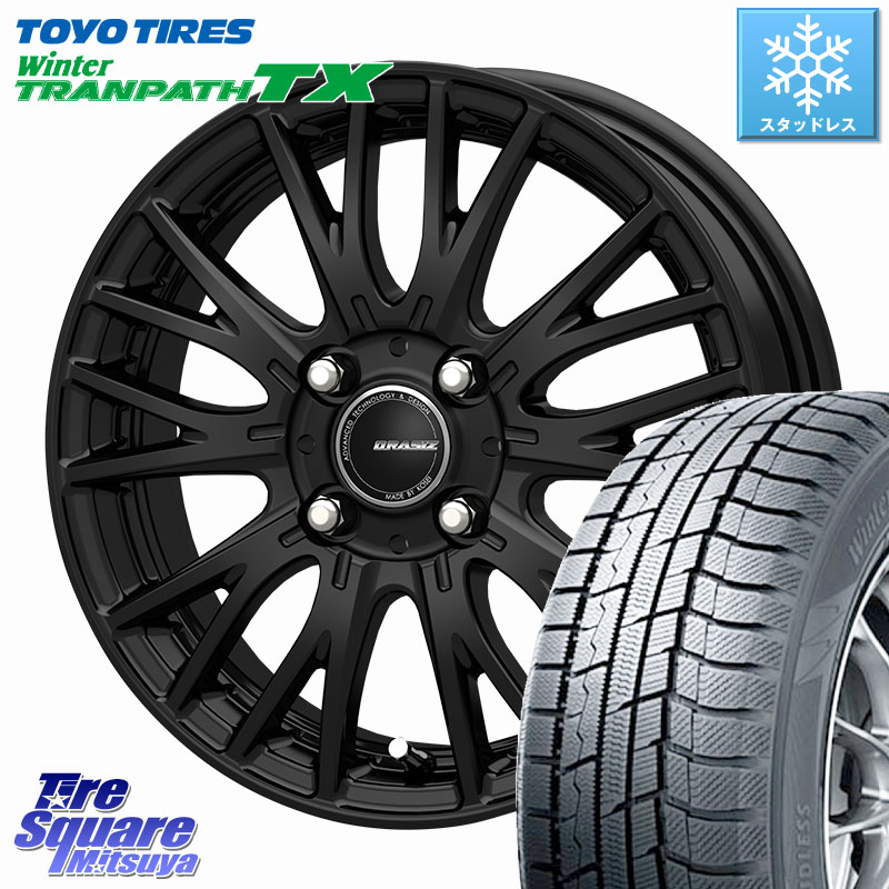 TOYO WINTERTRANPATH TX 2024~2025年製 ウィンター トランパス TX スタッドレス ミツヤ 185/65R15 KOSEI QRASIZ クレイシズ SE48 ホイール 15インチ 15 X 5.5J +42 4穴 100 アクアクロスオーバー FITクロスター 47,346円