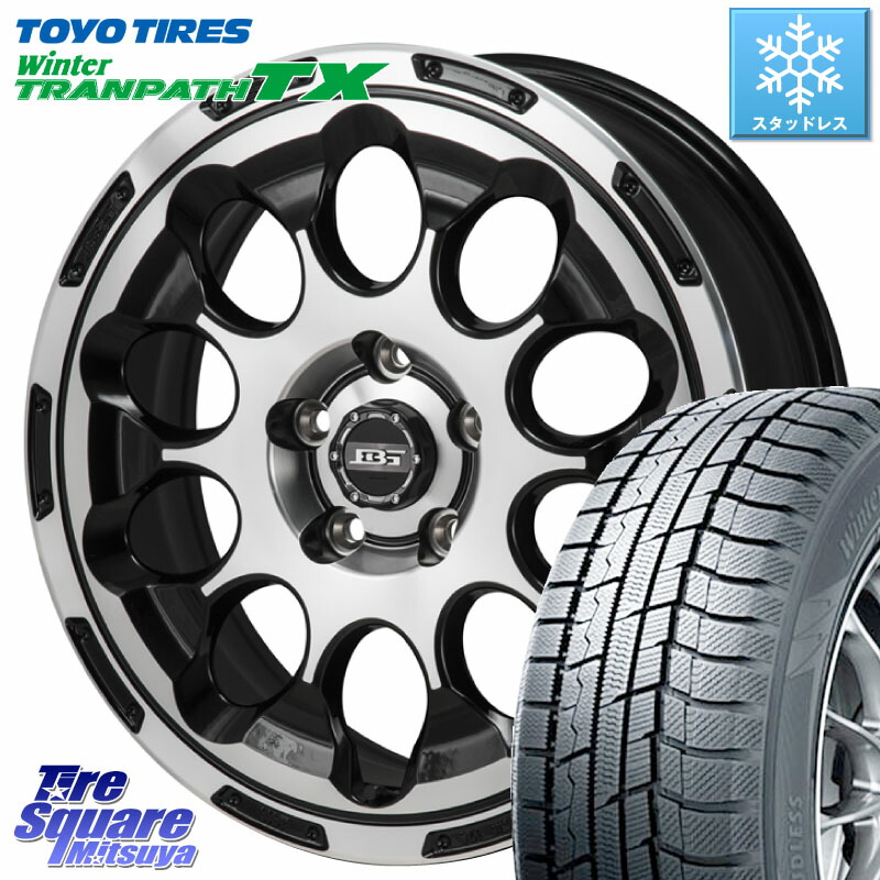 TOYO WINTERTRANPATH TX 2024~2025年製 ウィンター トランパス TX スタッドレス ミツヤ 205/55R17 KOSEI BOTTOM GARCIA CHRONO ホイール 17インチ 17 X 6.5J +45 5穴 100 ライズ ロッキー ハイブリッド車 5穴