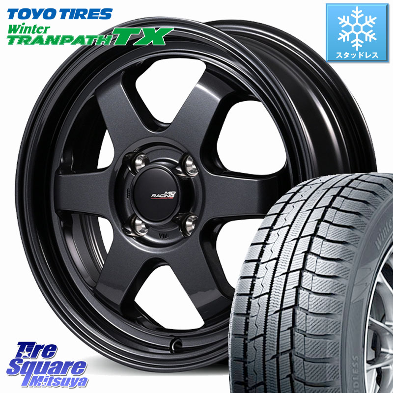 TOYO WINTERTRANPATH TX 2024~2025年製 ウィンター トランパス TX スタッドレス ミツヤ 165/55R15MANARAY MID RACING R06 ホイール 15インチ 15X5.0J 45 4穴 100 N-BOX タント スペーシア サクラ R1 R2 ルークス ROOX 日産 デイズ デイズルークス 日産 デリカ ミニ DE|タイヤスクエアミツヤ