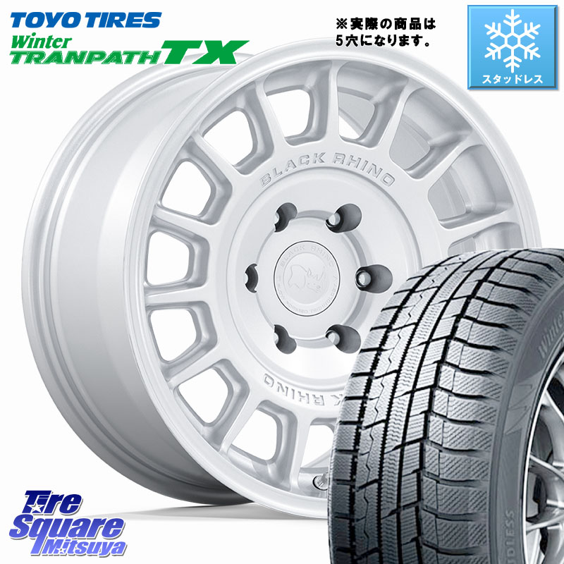 TOYO WINTERTRANPATH TX 2024~2025年製 ウィンター トランパス TX スタッドレス ミツヤ 215/55R17 BLACK RHINO VOLL ボル シルバー ホイール 17インチ ブラックライノ◇参考画像 17 X 8.0J +38 5穴 114.3