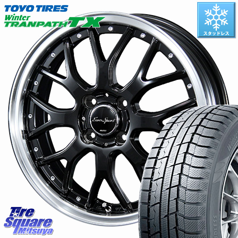 TOYO WINTERTRANPATH TX 2024~2025年製 ウィンター トランパス TX スタッドレス ミツヤ 195/65R15BLEST EuroSport Type815 ホイール 15インチ 15X5.5J 50 4穴 100 E13ノートクロスオーバー|タイヤスクエアミツヤ