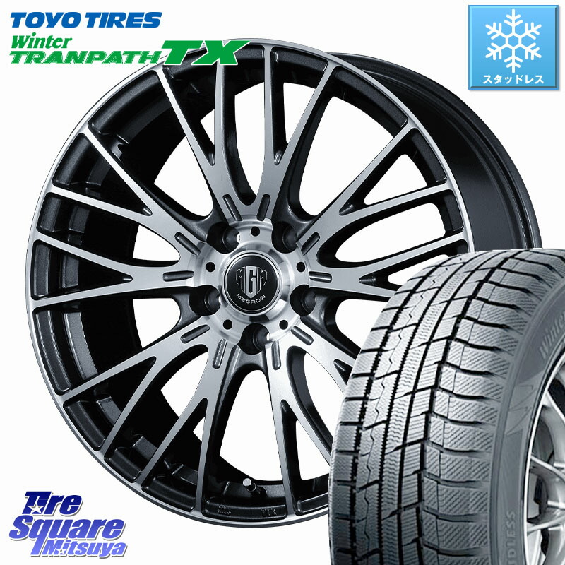 TOYO WINTERTRANPATH TX 2024~2025年製 ウィンター トランパス TX スタッドレス ミツヤ 215/55R17 KOSEI MZ-GROW VM25R ホイール 17インチ 17 X 7.0J +40 5穴 114.3 70系カムリ