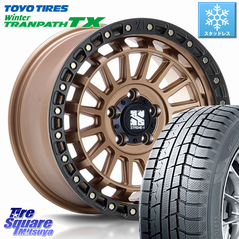 TOYO WINTERTRANPATH TX 2024~2025年製 ウィンター トランパス TX スタッドレス ミツヤ 96Q XL 205/60R16MLJ XJ08 XTREME-J ホイール 16インチ 16X7.0J 35 5穴 114.3 SAI インサイト|タイヤスクエアミツヤ