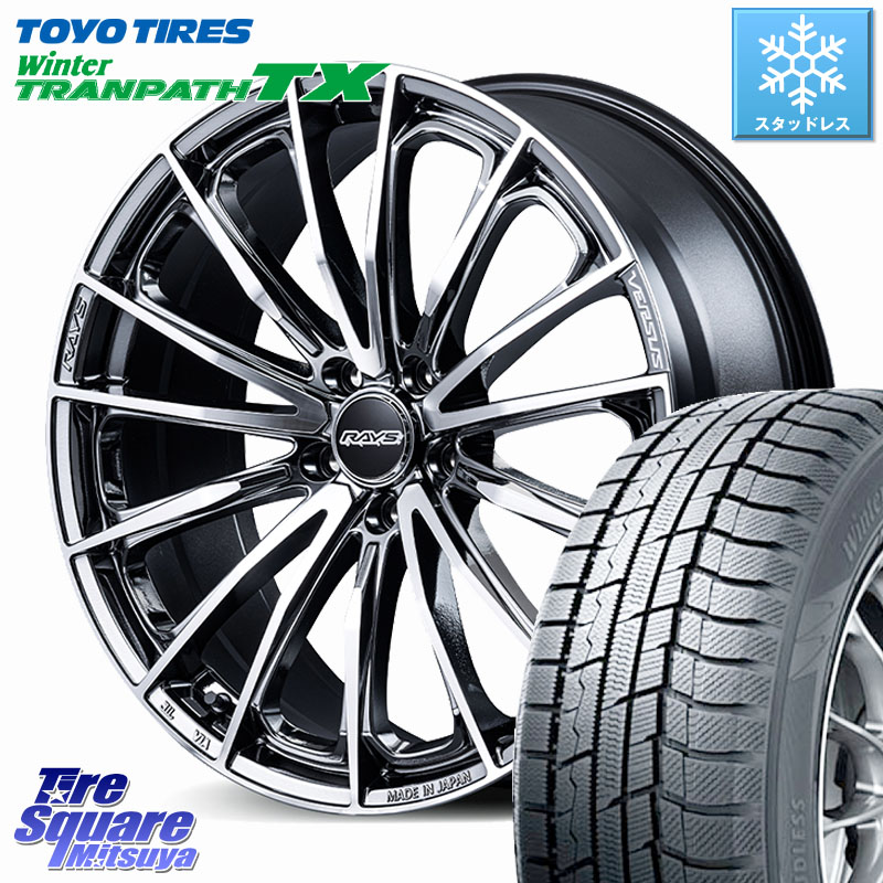 TOYO WINTERTRANPATH TX 2024~2025年製 ウィンター トランパス TX スタッドレス ミツヤ 225/60R17 RAYS VERSUS VOUGE SE ホイール 17インチ 17 X 7.0J +40 5穴 114.3 30系アルファード 30系ヴェルファイア デリカD:5 SL系フォレスター