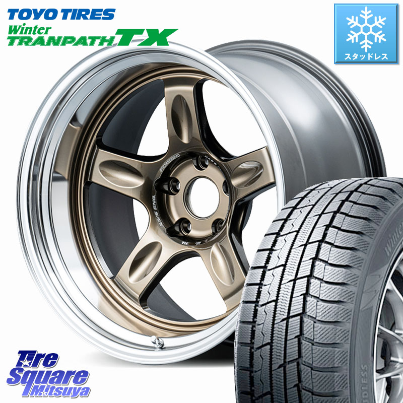 TOYO WINTERTRANPATH TX 2024~2025年製 ウィンター トランパス TX スタッドレス ミツヤ 235/60R18 RAYS 21C spec-SR VOLK RACING 鍛造 ホイール 18インチ 納期要確認商品 18 X 8.5J +35 5穴 114.3 アウトランダーPHEV