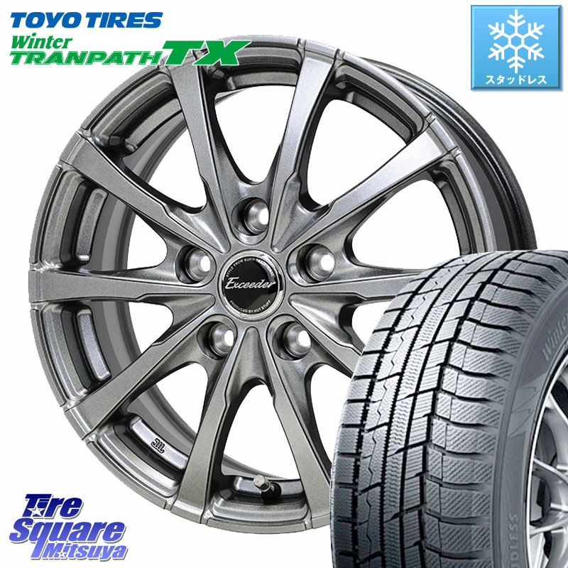 TOYO WINTERTRANPATH TX 2024~2025年製 ウィンター トランパス TX スタッドレス ミツヤ 235/50R18 HotStuff Exceeder E08 ホイール 18インチ エクシーダ 18 X 7.0J +48 5穴 114.3 50系エスティマ