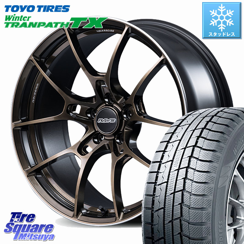 TOYO WINTERTRANPATH TX 2024~2025年製 ウィンター トランパス TX スタッドレス ミツヤ 235/60R18 RAYS 【欠品次回9~10月】 G025 SZ EDITION VOLK RACING 鍛造 ホイール 18インチ 18 X 8.5J(M14B) +44 5穴 114.3 スバル ソルテラ