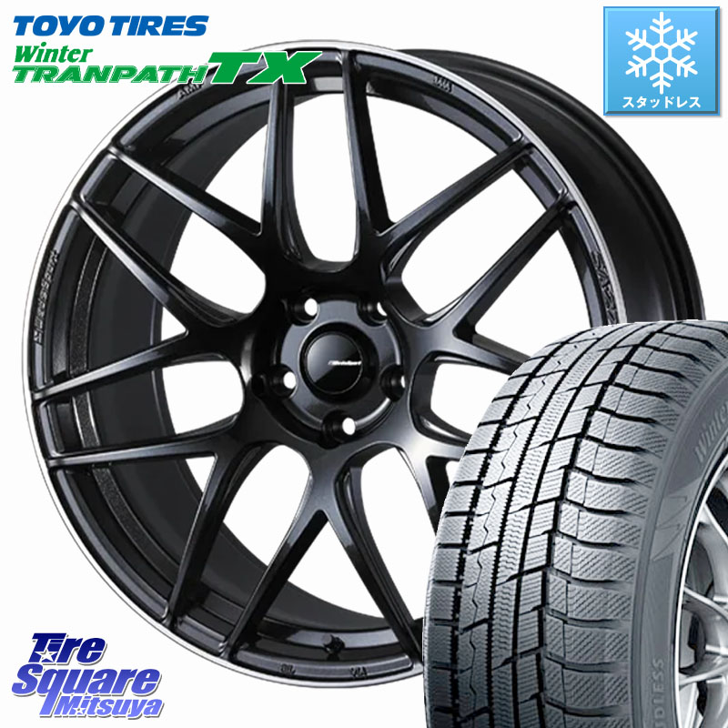 TOYO WINTERTRANPATH TX 2024~2025年製 ウィンター トランパス TX スタッドレス ミツヤ 225/55R19 WEDS SA-27R ウェッズ スポーツ ホイール 19インチ 19 X 8.0J(M14B) +45 5穴 114.3 クラウンクロスオーバー