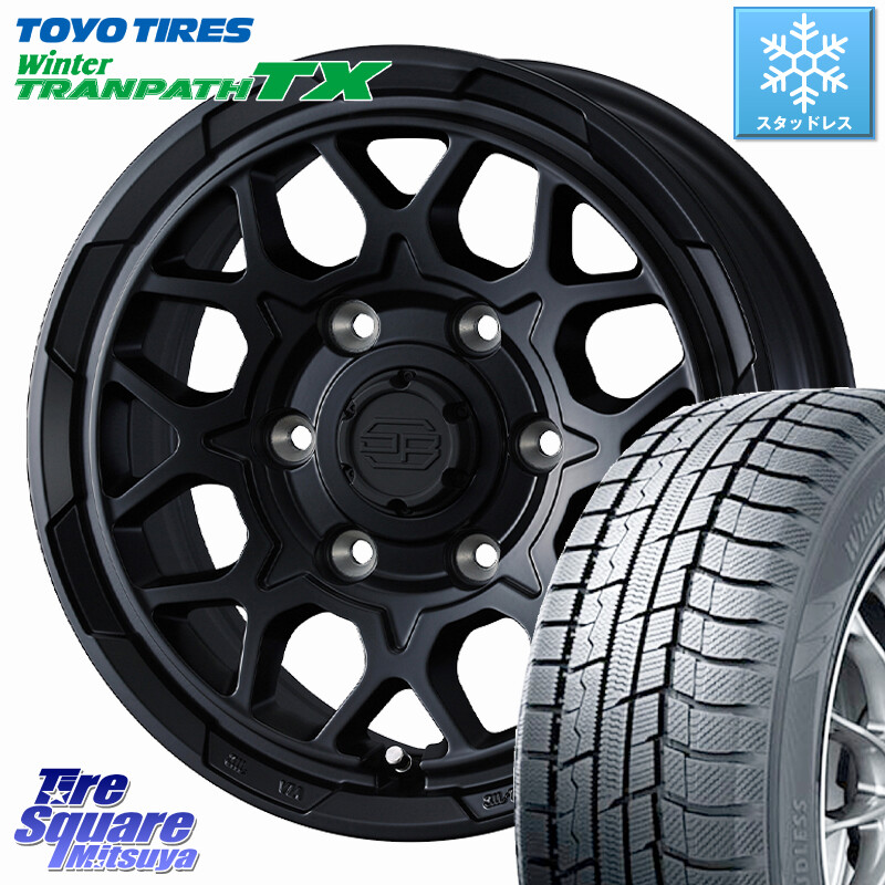 TOYO WINTERTRANPATH TX 2024~2025年製 ウィンター トランパス TX スタッドレス ミツヤ 165/55R15MONZA HI-BLOCK TARMOR ホイール 15インチ 15X5.5J 38 4穴 100 ブーン BOON｜タイヤスクエアミツヤ