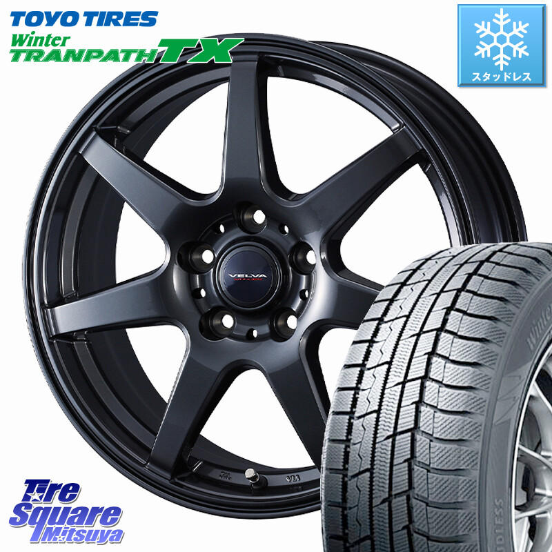 TOYO WINTERTRANPATH TX 2024~2025年製 ウィンター トランパス TX スタッドレス ミツヤ 225/55R17WEDS VELVA WONDER 平座仕様(レクサス・トヨタ専用) ホイール 17インチ ヴェルヴァワンダー 17X6.5J 39 5穴 114.3 10系アルファード｜タイヤスクエアミツヤ 89,447円