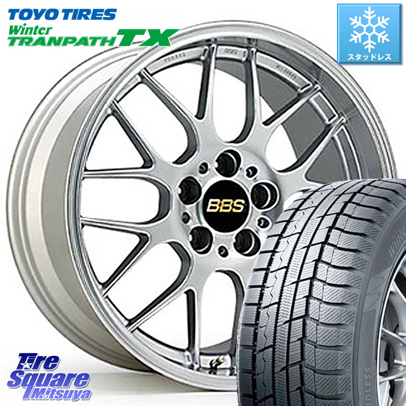 TOYO WINTERTRANPATH TX 2024~2025年製 ウィンター トランパス TX スタッドレス ミツヤ 215/55R17 BBS RG-R 鍛造1ピース ホイール 17インチ 17 X 8.0J +40 5穴 114.3 70系カムリ