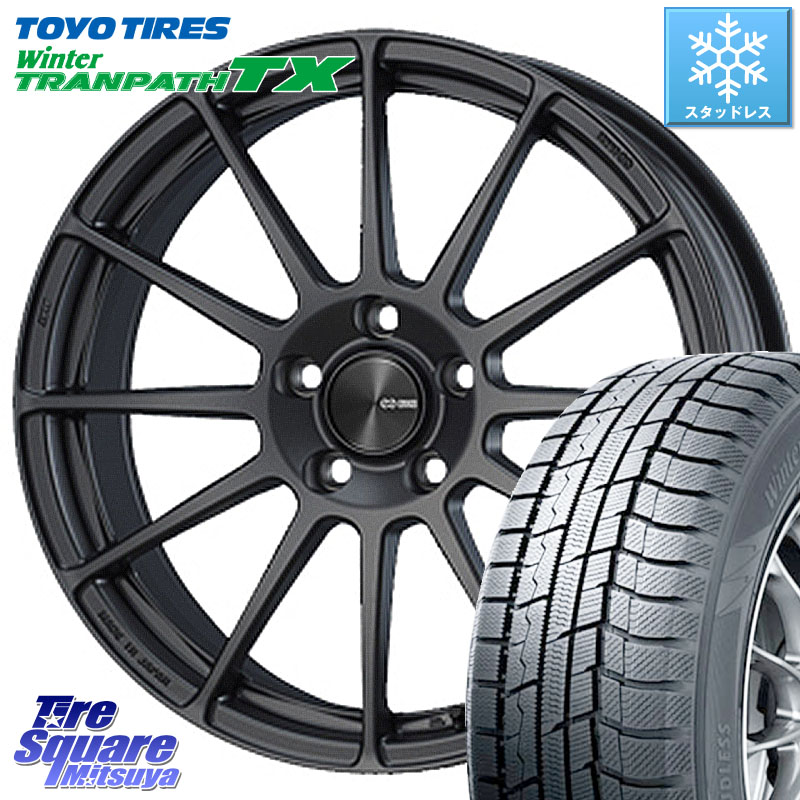 TOYO WINTERTRANPATH TX 2024~2025年製 ウィンター トランパス TX スタッドレス ミツヤ 215/60R17 ENKEI エンケイ PerformanceLine PF03 (MD) ホイール 17 X 7.0J +48 5穴 114.3 C-HR 50系エスティマ 10系カローラクロス E52エルグランド ZR-V RV系ヴェゼル RC系オデッ