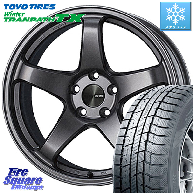 TOYO WINTERTRANPATH TX 2024~2025年製 ウィンター トランパス TX スタッドレス ミツヤ 205/55R17ENKEI エンケイ PerformanceLine PF05 DS 17インチ 17X7.5J 45 5穴 100 レガシー レガシィ ワゴン|タイヤスクエアミツヤ