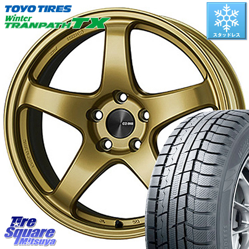 TOYO WINTERTRANPATH TX 2024~2025年製 ウィンター トランパス TX スタッドレス ミツヤ 215/50R18ENKEI エンケイ PerformanceLine PF05 18インチ 18X7.5J 48 5穴 114.3 60系プリウス ヤリスクロス CX-3|タイヤスクエアミツヤ
