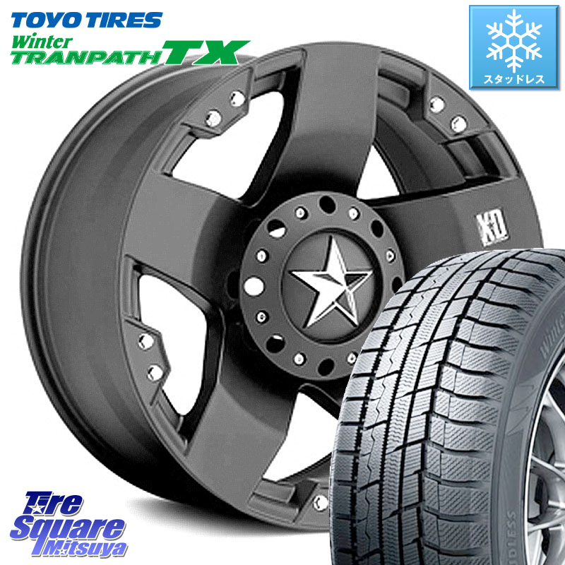 TOYO WINTERTRANPATH TX 2024~2025年製 ウィンター トランパス TX スタッドレス ミツヤ 215/60R17 KMC XD775ROCKSTAR ホイール 17インチ ロックスター 17 X 8.0J(US) +35 5穴 114.3