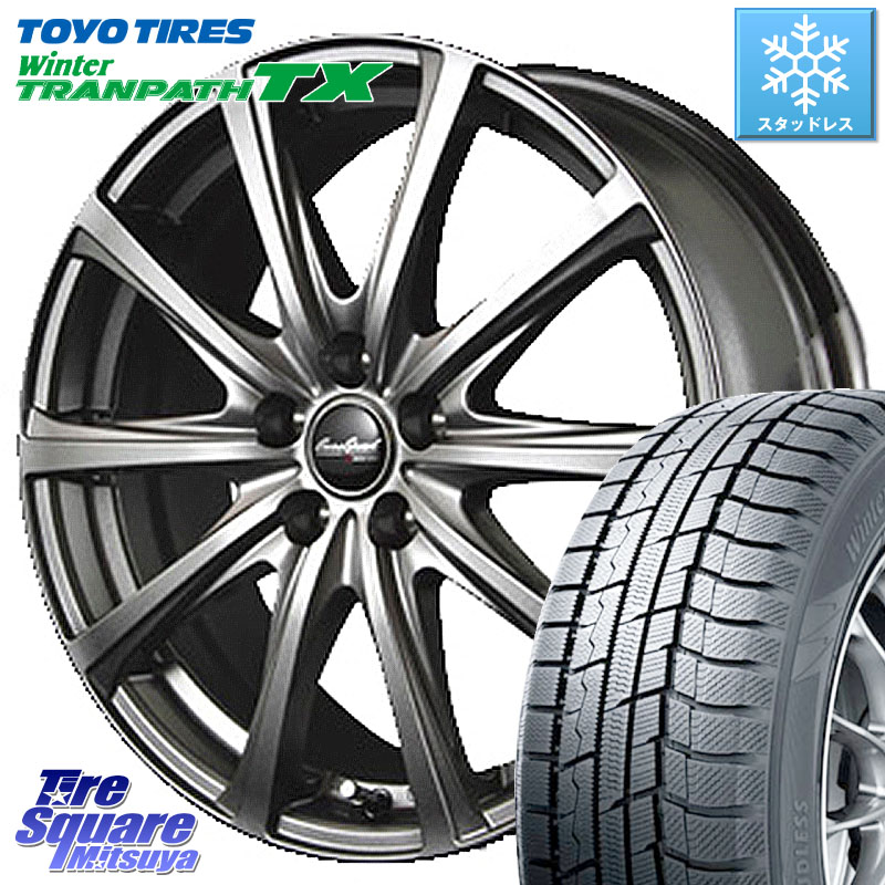 TOYO WINTERTRANPATH TX 2024~2025年製 ウィンター トランパス TX スタッドレス ミツヤ 215/55R17 MANARAY ユーロスピード V25 平座仕様(トヨタ車専用) 17インチ MID EuroSpeed 17 X 7.0J +47 5穴 114.3 ヤリスクロス