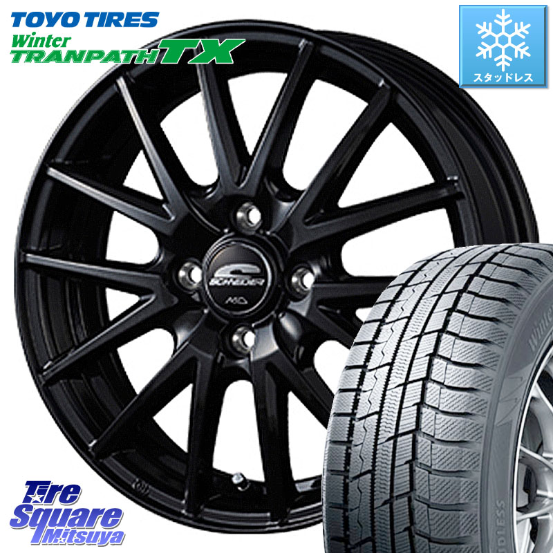 TOYO WINTERTRANPATH TX 2024~2025年製 ウィンター トランパス TX スタッドレス ミツヤ 165/65R14 MANARAY MID SCHNEIDER SQ27 ブラック ホイール 14インチ 14 X 4.5J +45 4穴 100 デリカミニ4WD キャスト[アクティバ] ハスラー ピクシスジョイ[Cグレード] ハイゼット