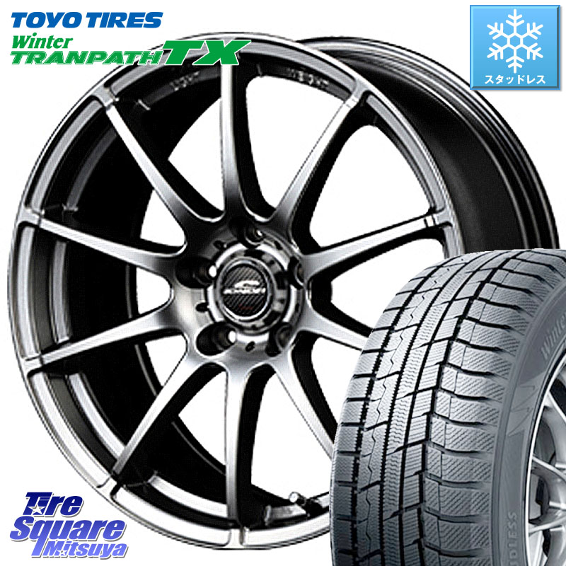 TOYO WINTERTRANPATH TX 2024~2025年製 ウィンター トランパス TX スタッドレス ミツヤ 96Q XL 205/60R16 MANARAY MID SCHNEIDER StaG スタッグ ホイール 16インチ 16 X 6.5J +53 5穴 114.3 80系ノア ヴォクシー
