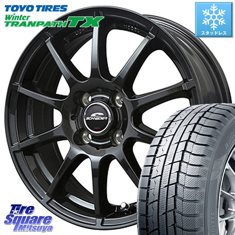 TOYO WINTERTRANPATH TX 2024~2025年製 ウィンター トランパス TX スタッドレス ミツヤ 165/65R14 MANARAY MID SCHNEIDER StaG スタッグ ガンメタ ホイール 14インチ 14 X 4.5J +43 4穴 100 キャスト[アクティバ] ピクシスジョイ[Cグレード] ハイゼット アゲトラCustom