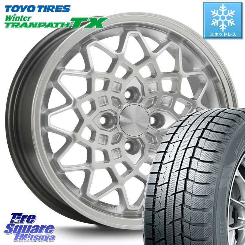 TOYO WINTERTRANPATH TX 2024~2025年製 ウィンター トランパス TX スタッドレス ミツヤ 165/65R14MLJ hyperion CALMA ハイペリオン カルマ 14X5.0J 45 4穴 100 キャスト[アクティバ] ピクシスジョイ[Cグレード] ハイゼットアゲトラCustom車用※軽自動車専用ホイール※｜タイヤスクエアミツヤ