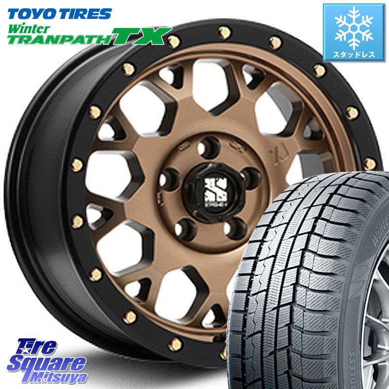 TOYO WINTERTRANPATH TX 2024~2025年製 ウィンター トランパス TX スタッドレス ミツヤ 225/55R17 MLJ XJ04 XTREME-J エクストリームJ マットブロンズ ホイール 17インチ 17 X 7.0J +42 5穴 114.3 MAZDA6 10系アルファード